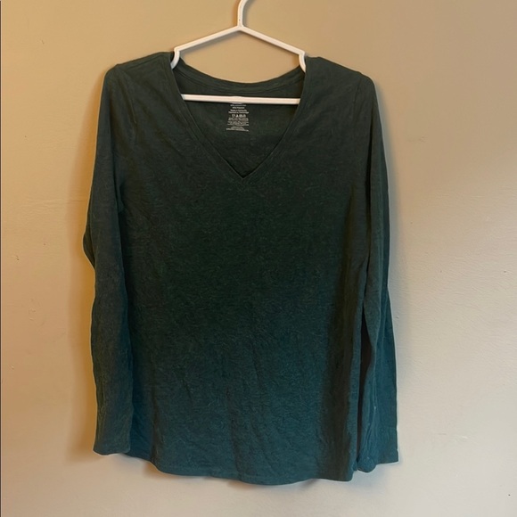George Tops - George Green Fitted Long Sleeve Tee (Bin V)